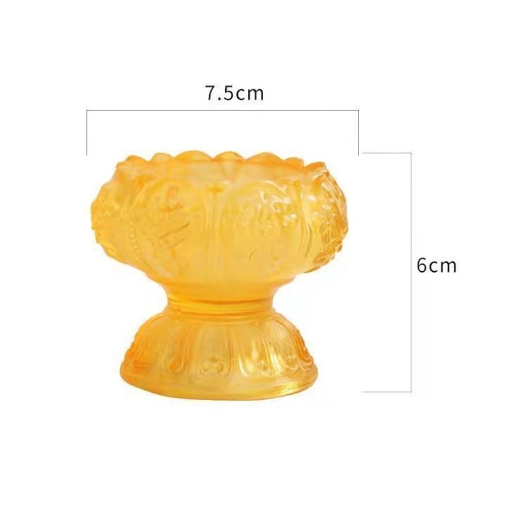 Candle Holder Colorful Glass Candle Holder - Home Table Decor