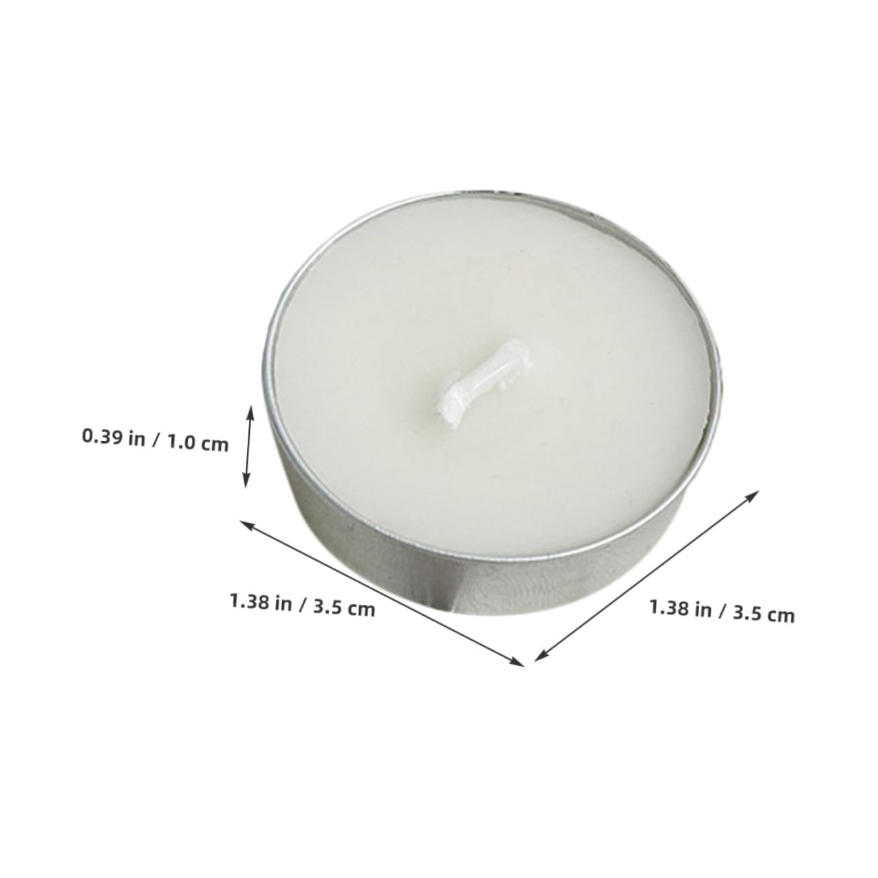 MINAOLULUS Tealight Candles White Unscented Round Wax Small Tea Lights 50pcs, Dripless Wedding and Home Decor Proposal Lighting, Long Burn Time