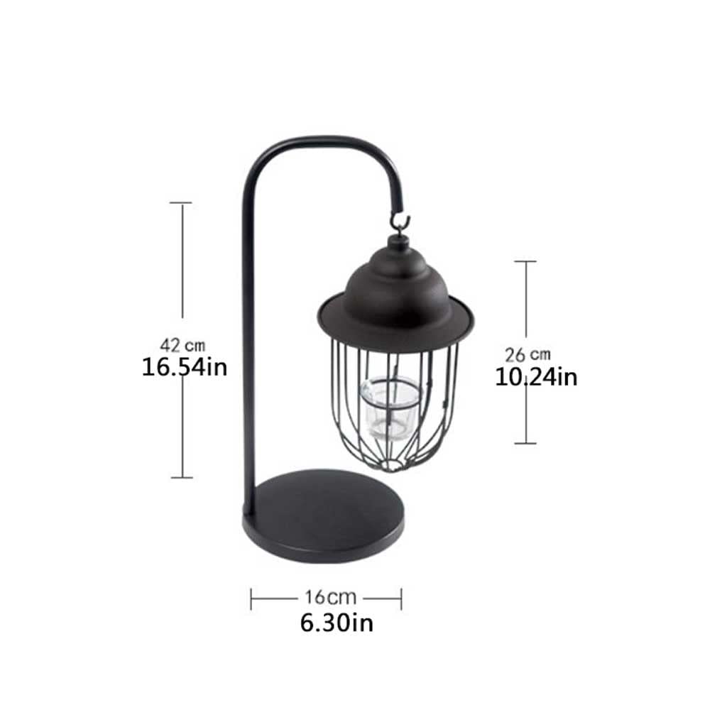 Candlestick Holders European-Style Candle Holder Tabletop Decorative Lantern with Stand, Metal Candle Lantern Wedding Centerpieces for Birthday Party Dining Table Decor Candle Holders