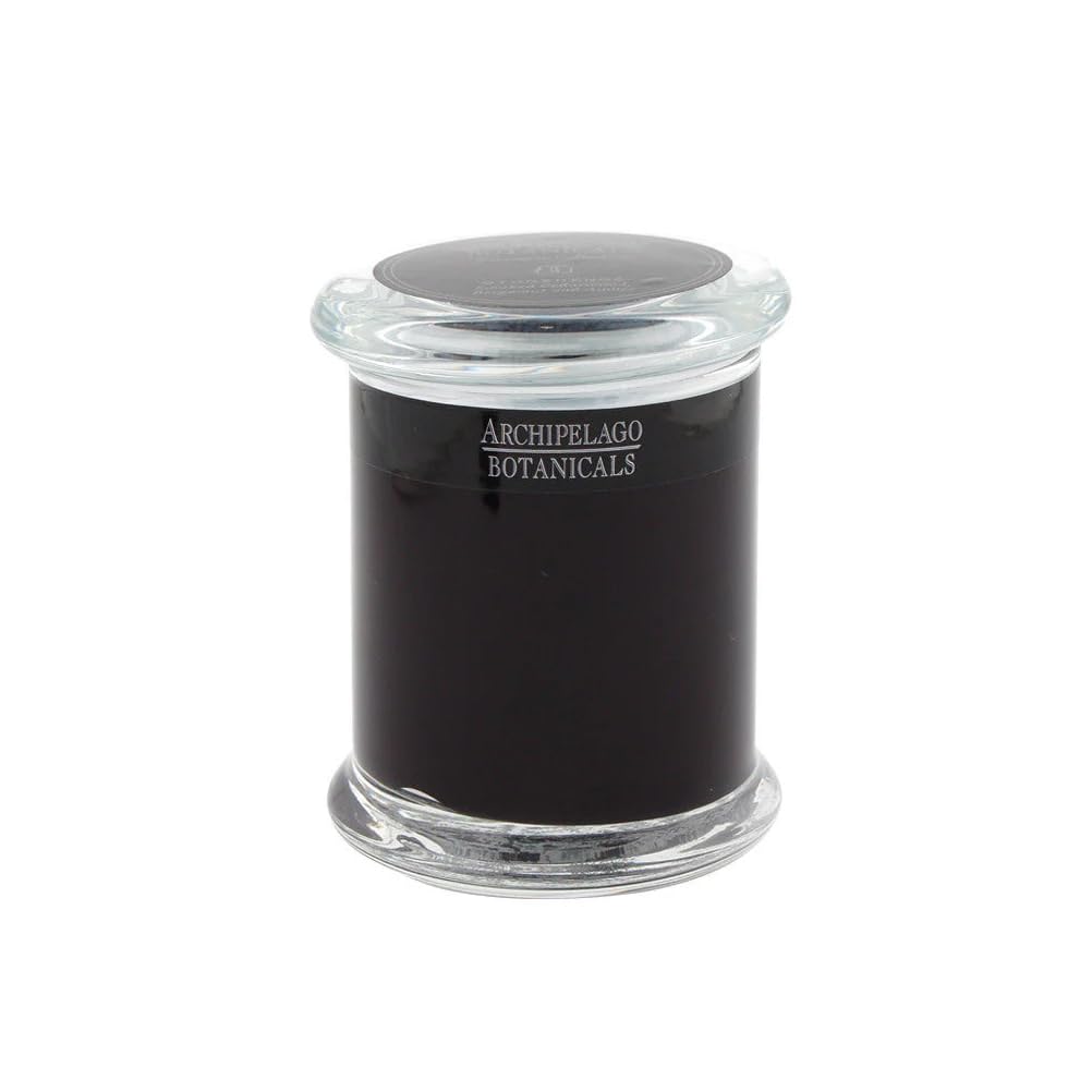 Archipelago Botanicals Stonehenge Glass Jar Candle, Cedarwood, Citrus Bergamot and Amber Scent, Lead-Free Candle Wicks, Burns Approx. 60 Hours (8.6 oz) (Pack of 2)