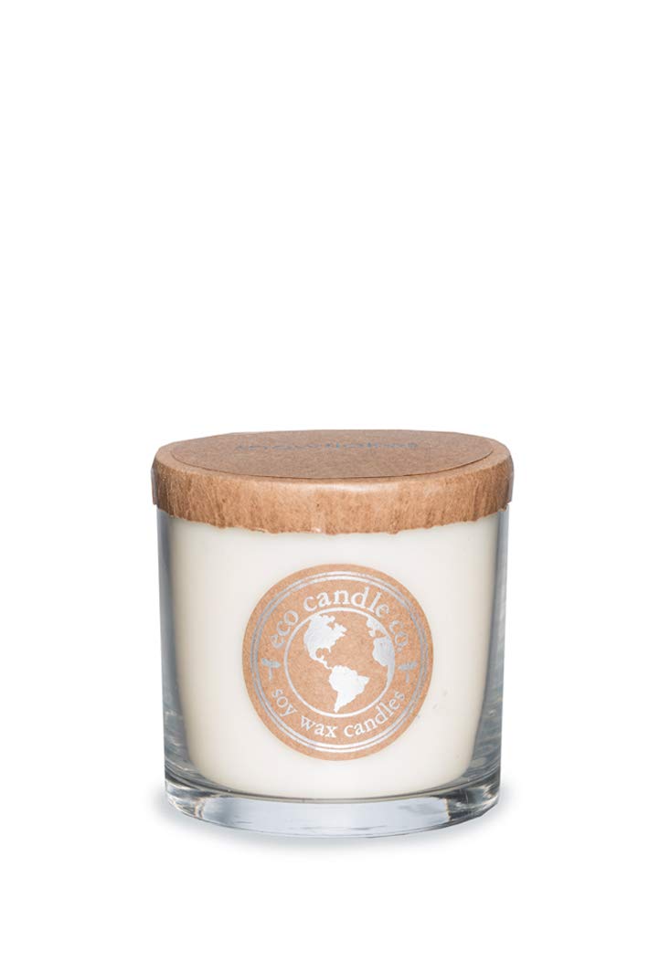 ECO CANDLE CO. Recycled Candle, Snowflakes, 6 oz. - Scents of Winter, Flowers, & Mint - 100% Soy Wax, No Lead, Kraft Paper Label & Lid, Hand Poured, Phthalate Free, Made from Midwest Grown Soybeans