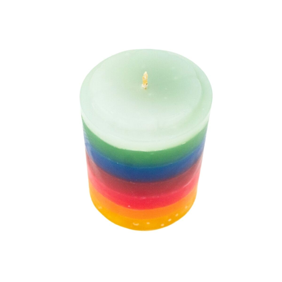Luz Maria Plain Candle 7 Colours | 500g | 100% Paraffin | 7 Chakras | 7 Powers | for Rituals, Meditation, Home or Office Decoration, Social Events | 100% Quality |, 885043106