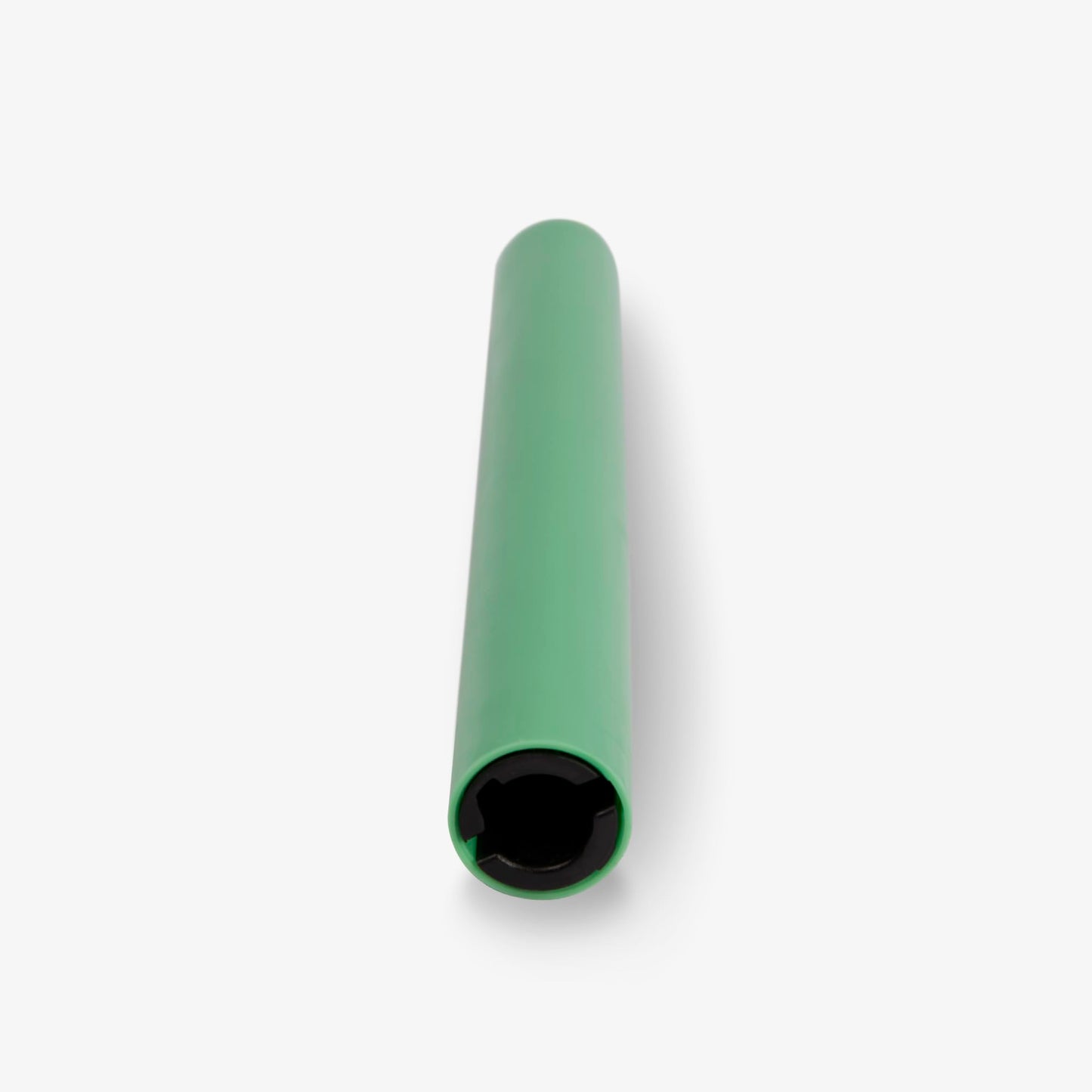 Luminara Flameless Candle Taper (1" x 9.5") Melted Top Real Wax Unscented Remote Ready Timer (Vibrant Green)