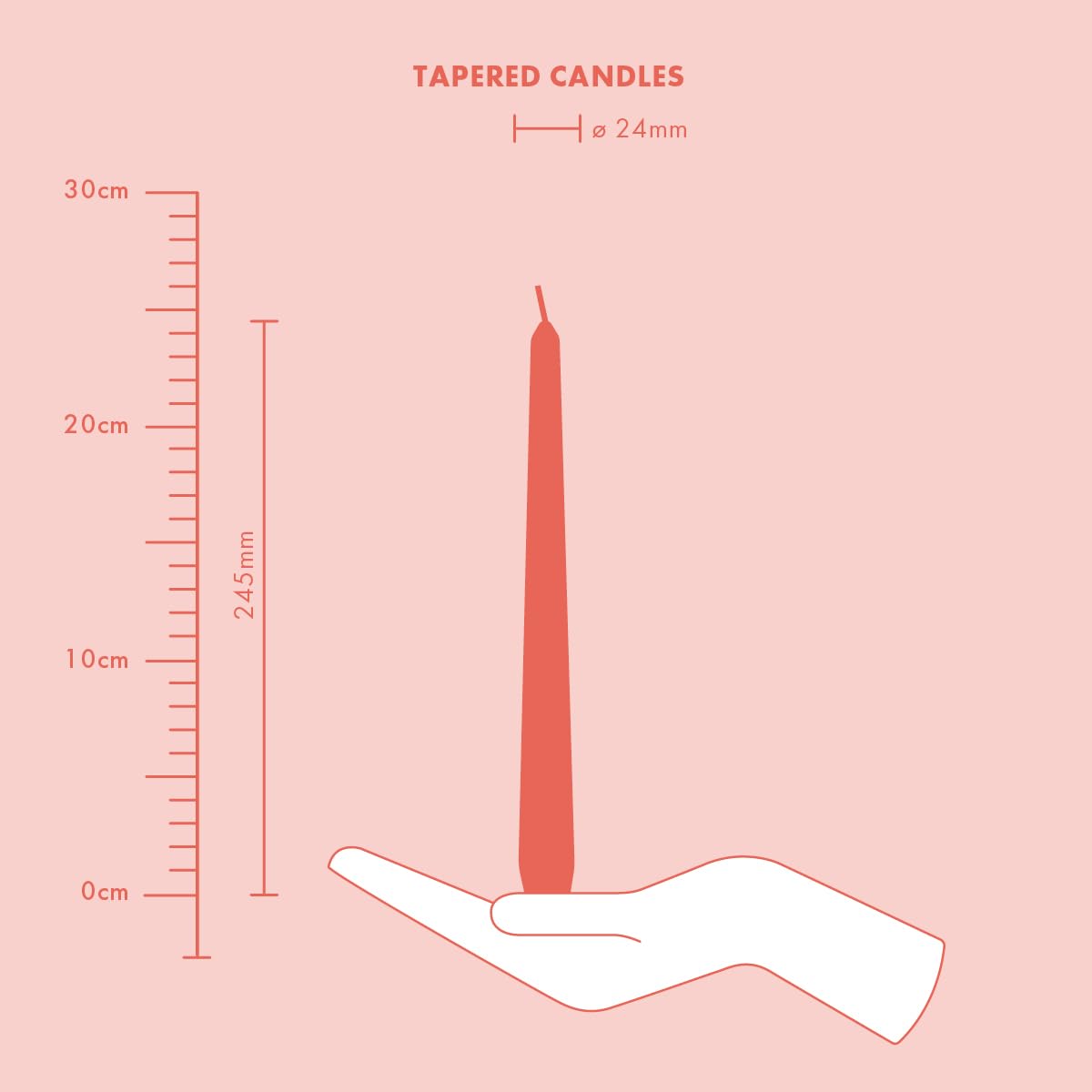 Bolsius Tapered Candles - Metallic Silver - 4-Pack - 24.5 cm - Decorative Household Candles - Burn Time of 7 Hours - Unscented - Includes Natural Vegan Wax - Without Palm Oil