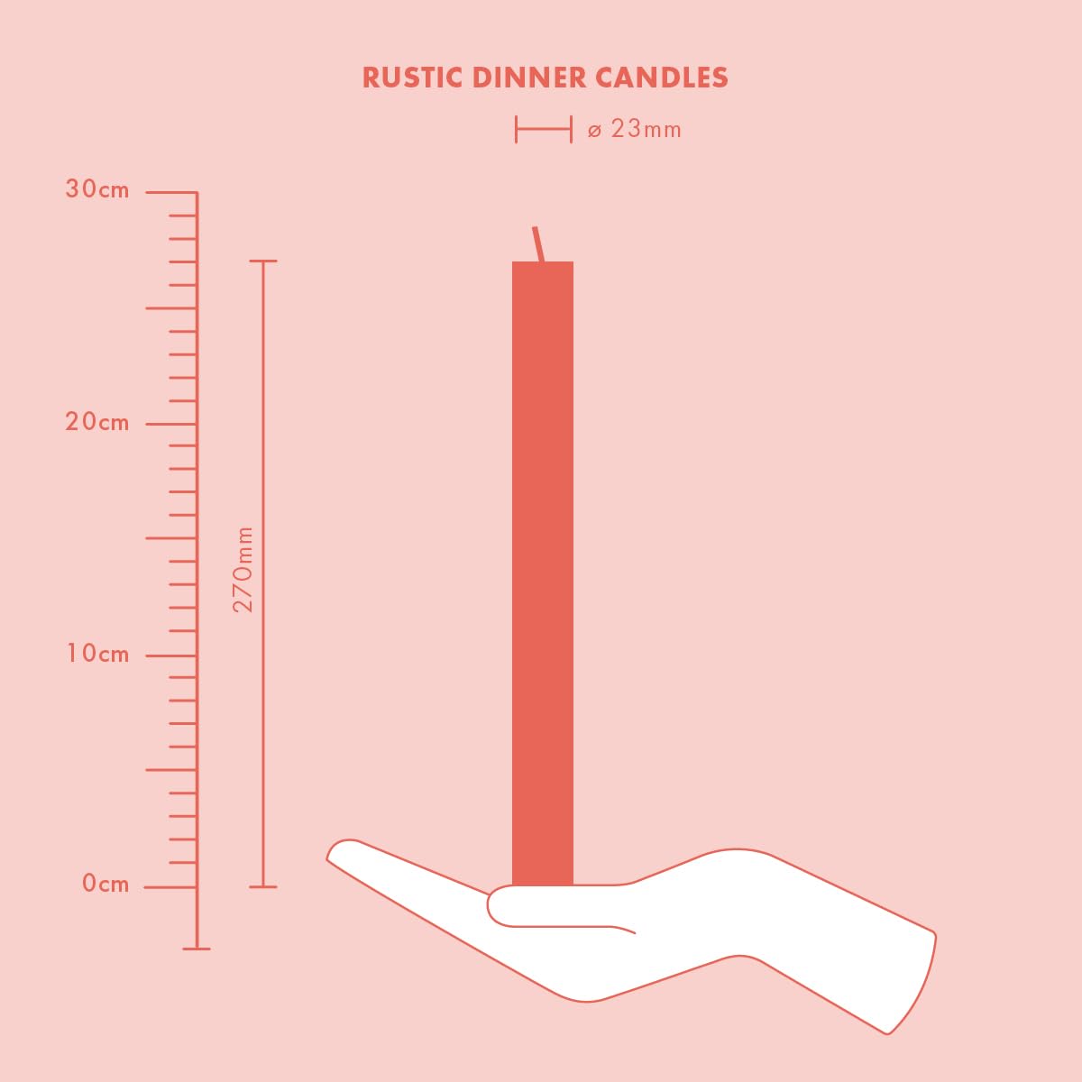 Bolsius Tapered Dinner Pillar Candles - Pink - Pack of 9 - Long Burning Time of 13 Hours - Household Candle - Interior Decoration - Unscented - Natural Vegan Wax - 27 x 2.3 cm - Mother's Day