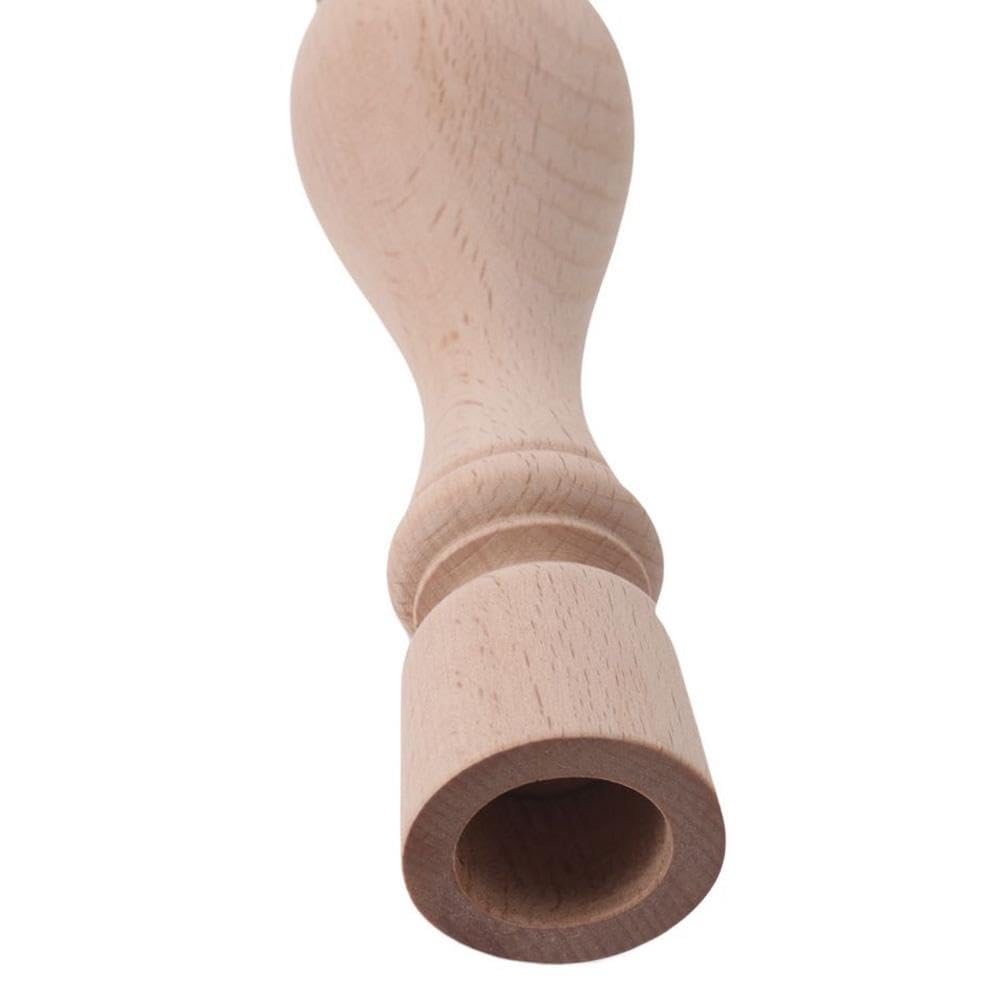 3 Pcs Wooden Candle Holders Wooden Farmhouse Candlesticks Unfinished Pillar Taper Candle Holders for DIY Spiral Taper Candle Home Decor