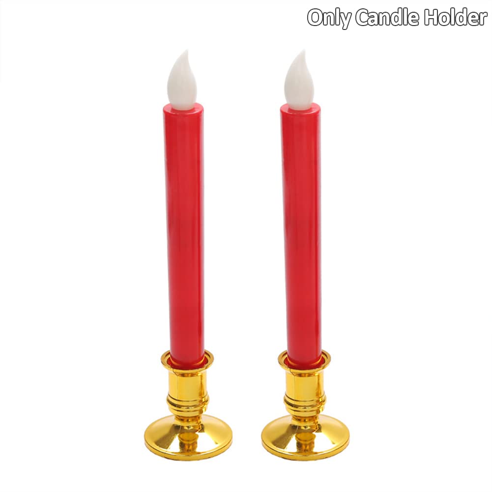 CALIDAKA 20pcs Taper Candle Holders - Gold/Silver Pillar Candle Stand for Table Centerpiece, Wedding, Party Festival Decor
