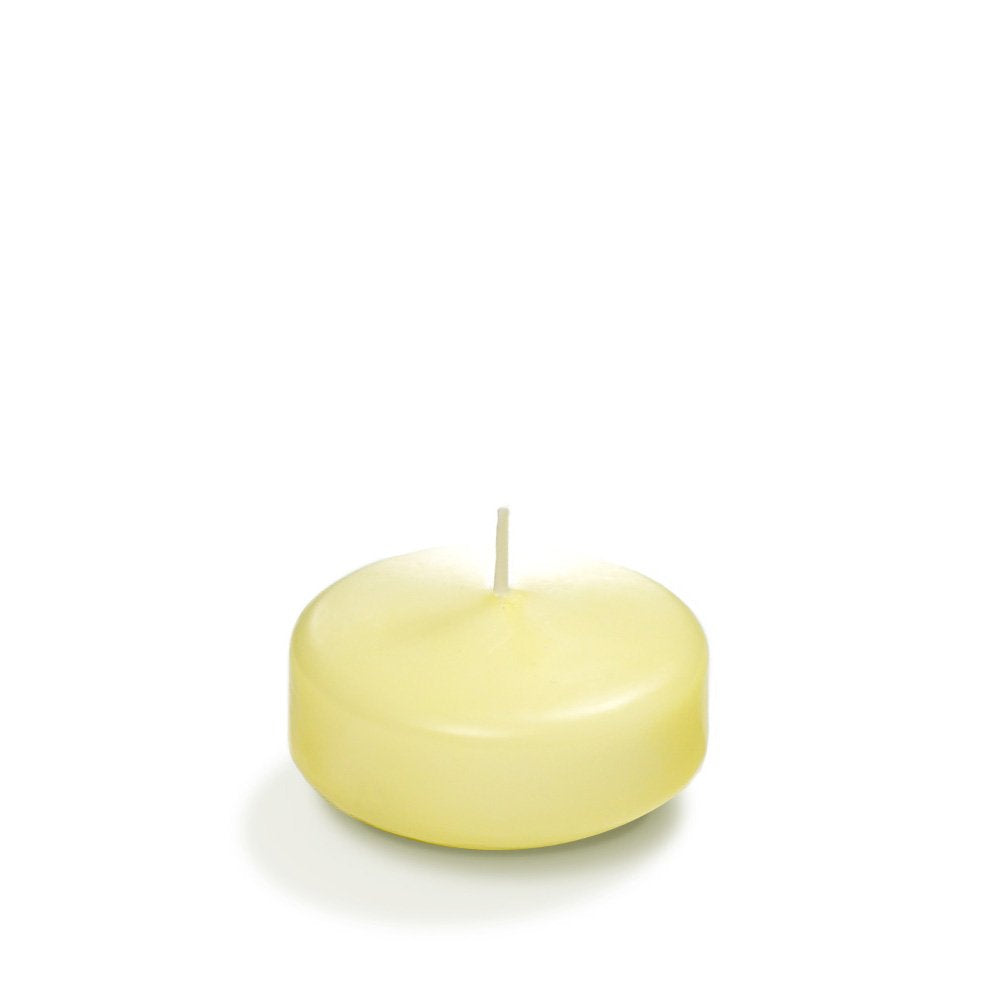 yummi Case of 18 3" Buttercup Yellow Floating Candles
