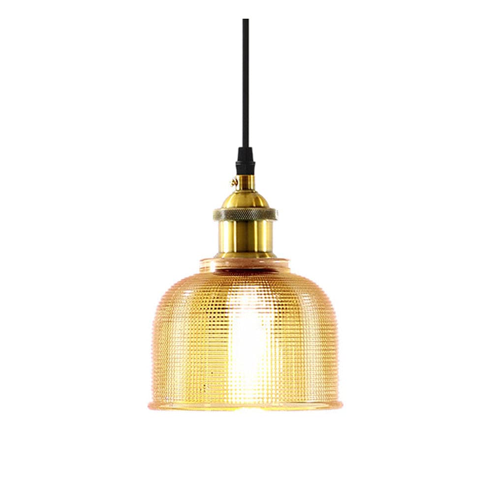 vsGotber Pendant Lights Kitchen Island Stained Glass Chandelier Creative Bedroom Living Room Cafe Bar Flower Cover Retro Bedside Lamp Single Head Chandelier E27 Ceiling Colored Glass Lamps,