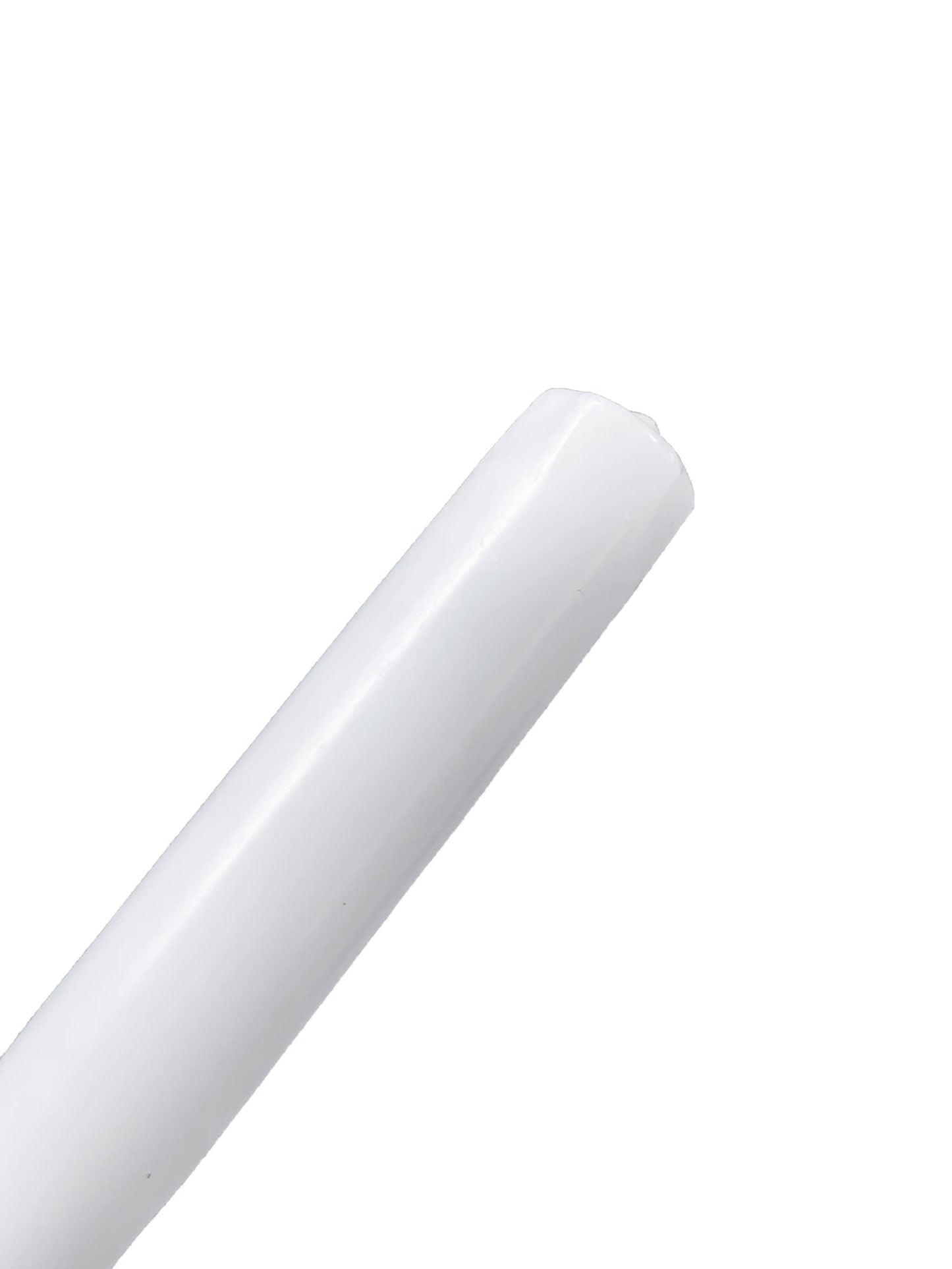 12 Inch Taper Candles, Premium Quality Candles Hand-Dipped Tapered Candles, Dripless, Smokeless and Unwrapped Bulk Pack for Events - Set of 12 (12 Inches, White)
