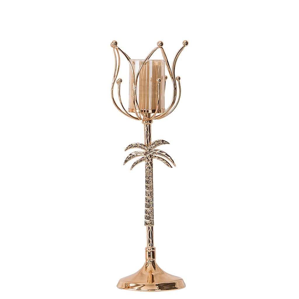 Candle Holder Aromatherapy Candle Holder Home Candle Dinner Props Nordic Romantic Light Luxury American Table Candle Holder Ornaments Candlestick (Size : C)