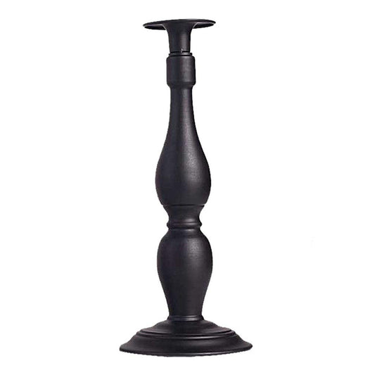 XILIN-1987 Candle Holderss European Classical Candle Holder Black and White Single Head Candlestick Court Wrought Iron Home Furnishings Decorative Candlestick (Color : A)