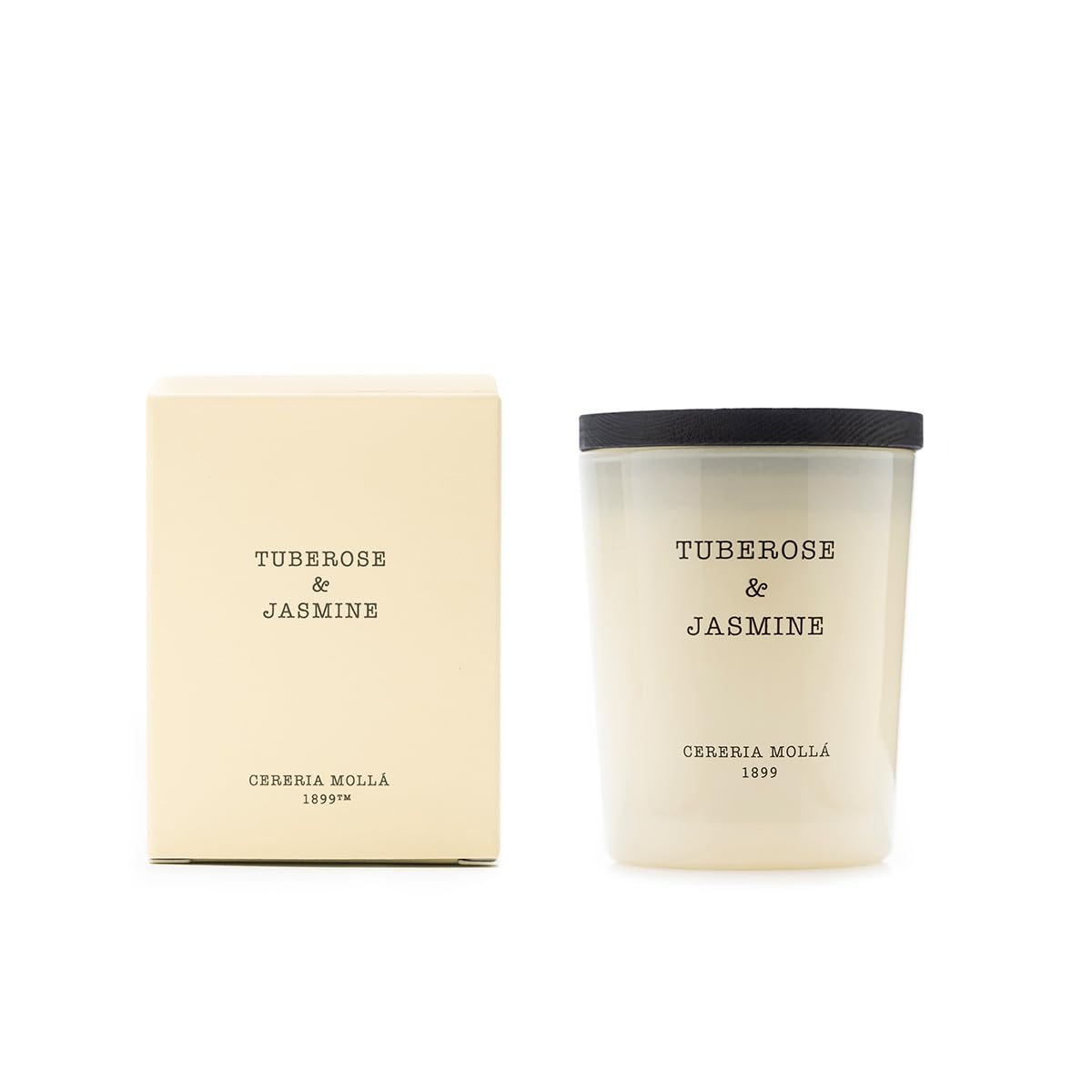CERERÍA MOLLA 1899 | MINI Turberose & Jasmine Candle | 70 g Aromatic Candles | 20 Hours Burn Time | Candle with Natural Fragrances | Recyclable Packaging | Artisan Candle