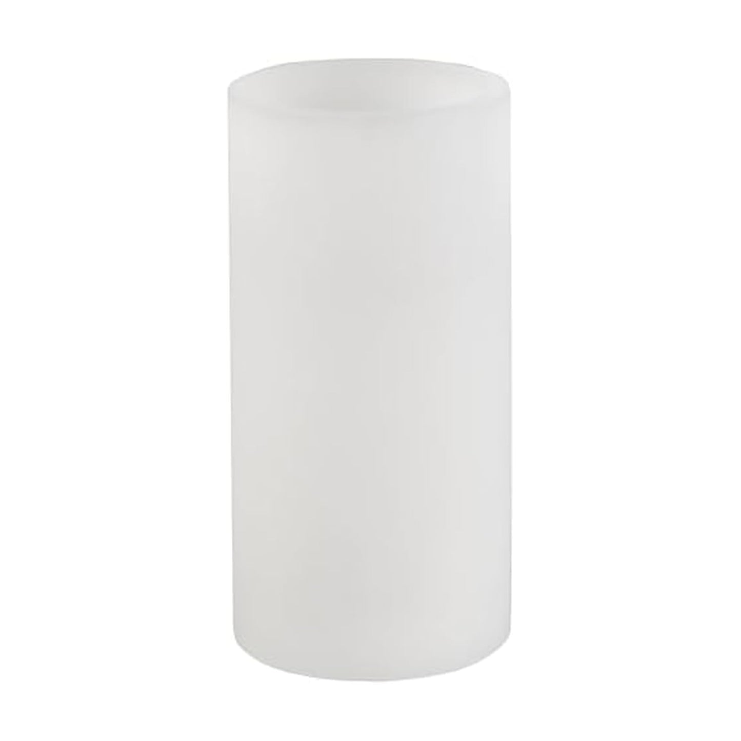 Mikasa 3x4 Inch White LED Wax Pillar Candle with Flickering Flame, Battery Operated Flameless Candle with 5-Hour Timer, Real Wax Finish for Home Decor and Seasonal Displays