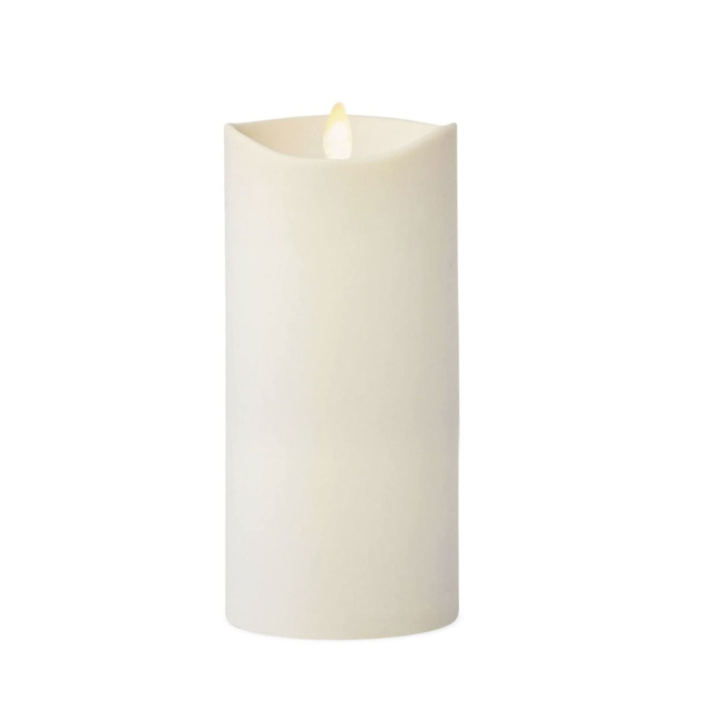 Luminara Pearl Ivory Outdoor Flameless Candle 3.25" x 7", Separate Remote, Moving Flame Flickering Realistic LED Battery Operated Pillar Lights Decor, Outside Lantern Halloween Christmas Decorations