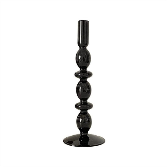 cfycfy987 Candelabra European Glass Candle Holders Light Luxury High-end Fashion Ornaments Miserable Decoration Candlestick Candle Sticks Holder(B)