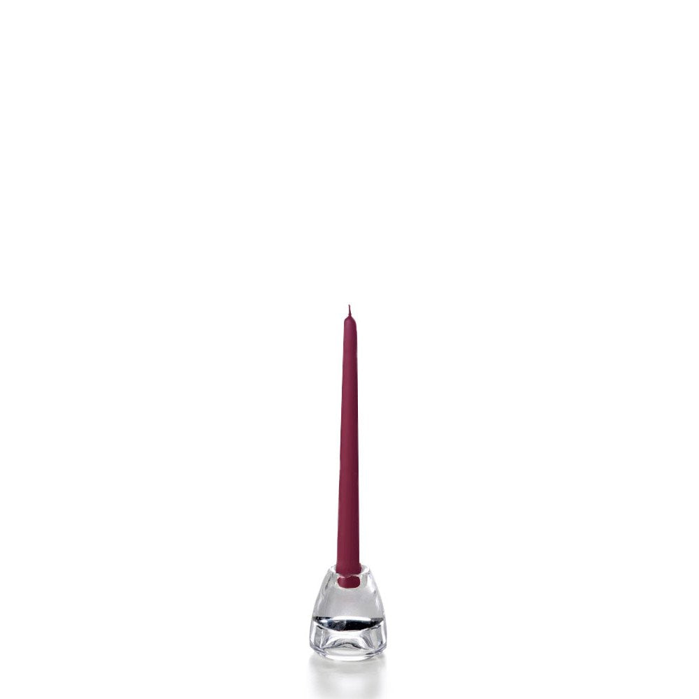 yummi Magenta Taper Candles -10 inch - 12 per Pack