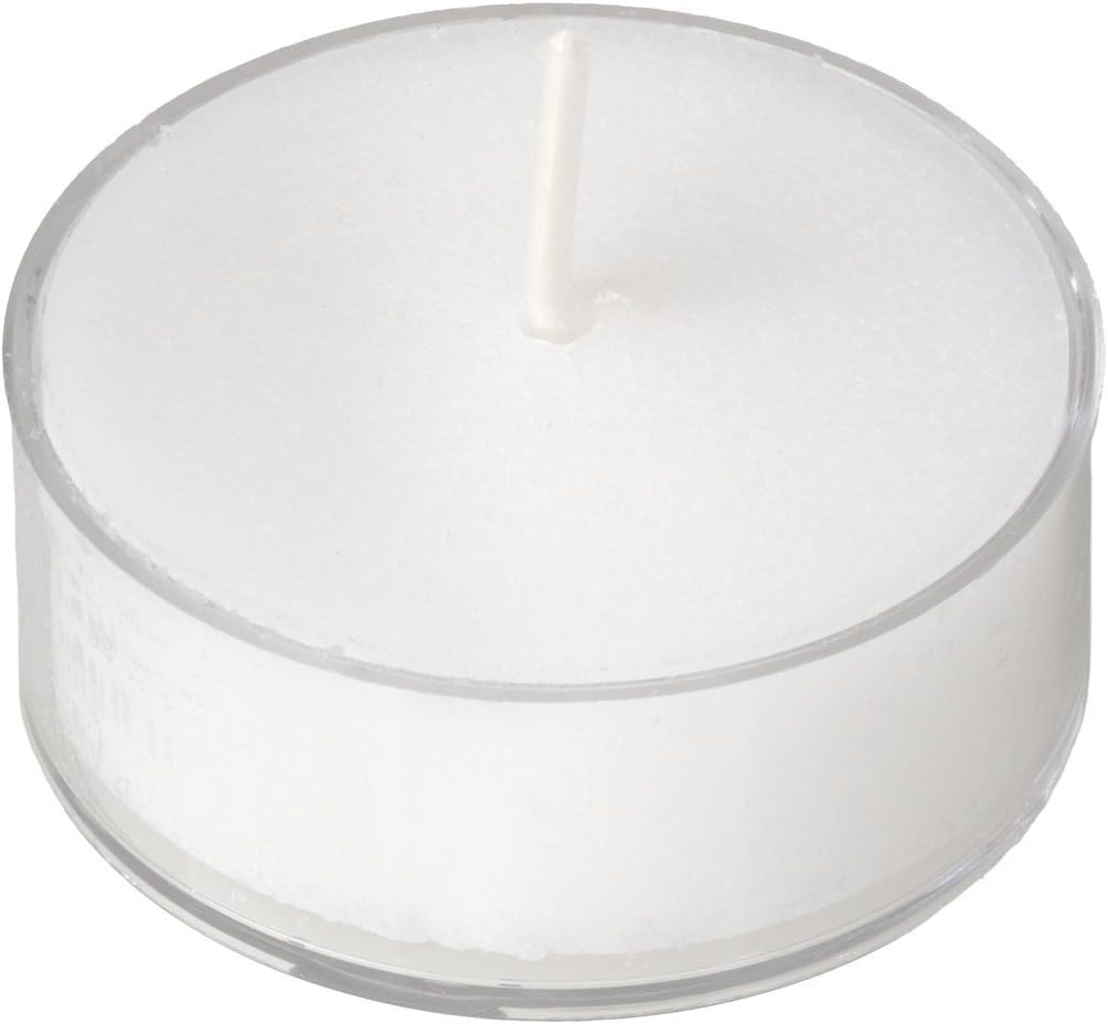 D’Light Online Clear Cupped 5 Hours Unscented White Tealight Candles in Clear Plastic Cups for Home Decor, Wedding, Holiday, Shabbat, Restaurants, Spa or as a Emergency Candle - Set of 500