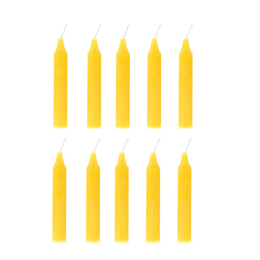 Mega Candles 10 pcs Scented Citronella Taper Candles, Paraffin Wax Candle 4 Inch Tall x 5/8 Inch Diameter, Indoor & Outdoor Use, Camping, Festivities, Events, Party Usage, Patio, Barbecue BBQ, Picnics