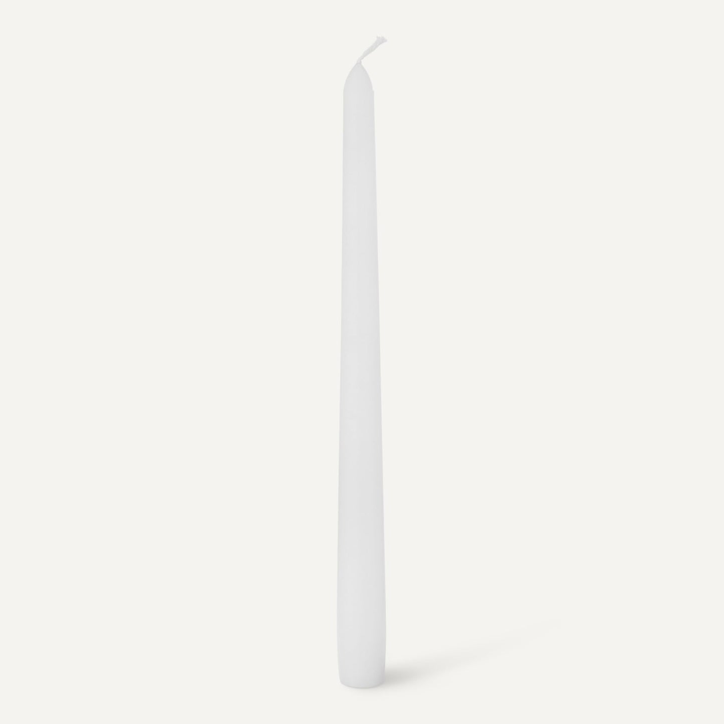 Amazon Basics Taper Candles, Unscented, Long Burning, Paraffin and Palm Wax with Cotton Wicks, 7.5 Hours Burning Time, 10 inches, White, Pack of 12
