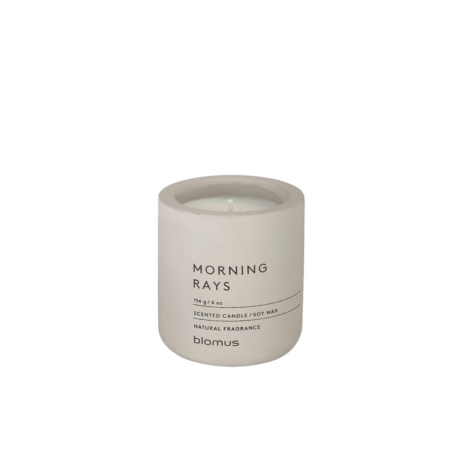 blomus FRAGA Candle Sm Moonbeam (Cream) Color with Morning Rays Fragrance