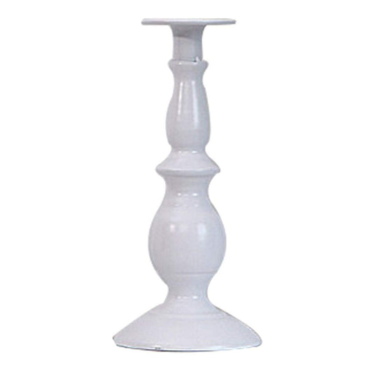 XILIN-1987 Candle Holderss European Classical Candle Holder Black and White Single Head Candlestick Court Wrought Iron Home Furnishings Decorative Candlestick (Color : B)
