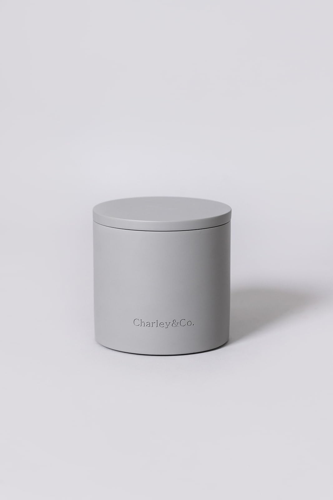 Charley&Co. Neutral Minimalistic Cement Candle Holders - Designed to fit a Standard 14.5oz 3-Wick Candle or Smaller (1, Grey)