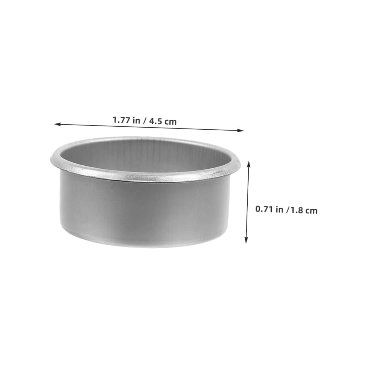 KALLORY 15pcs Metal Candle Cups for Decorative Tea Party DIY Scented Candle Holders Iron Jar Tea Light Wax Warmer Home Table Aromatherapy Essential Oil Diffuser