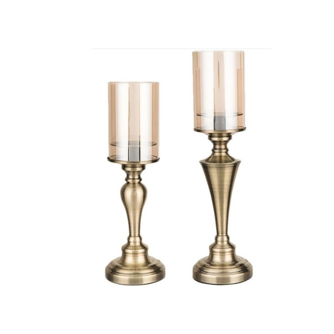 Candlestick Holders Creative Iron Candlestick with Glass Cover Home Dining Table Decoration Candlestick Ornaments Candle Holders