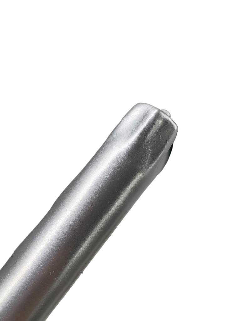 D'light Online Elegant 12" Unscented Metallic Silver Taper Candles, Premium Quality Hand-Dipped Tapered Candles, Dripless and Smokeless - Set of 12 (12 Inch, Metallic Silver)
