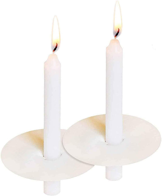200 Church Candles with Drip Protectors for Devotional Candlelight Vigil Service, Box of 200 Candles,5" H X 1/2" D, No Smoke,Unscented White.