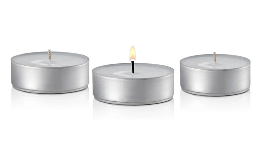Premium Unscented 12 Hour Oversize Mega Tea Lights Candle in Aluminum Cups for Home Décor, Wedding Receptions, Romantic Dinner, Restaurants, Spa, Hotels, Holiday Decorations and Ambience - Set of 240