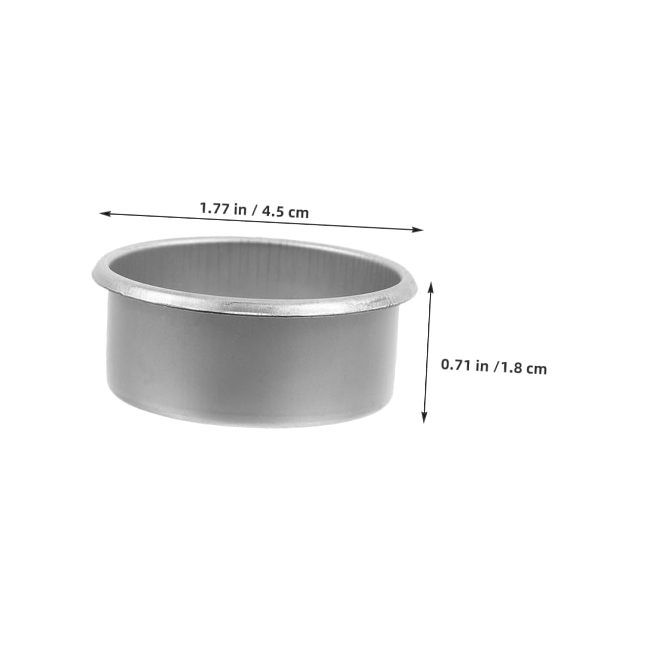 PLAFOPE 15pcs Metal Candle Tins DIY Tea Light Containers for Home Decor Essential Oil Burning and Aromatherapy Sturdy Construction Minimalist Design
