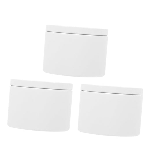 BELLIFFY 3pcs Metal Candle Jars Lids Empty Candle Tins for Decor Craft Making Jar Storage Container