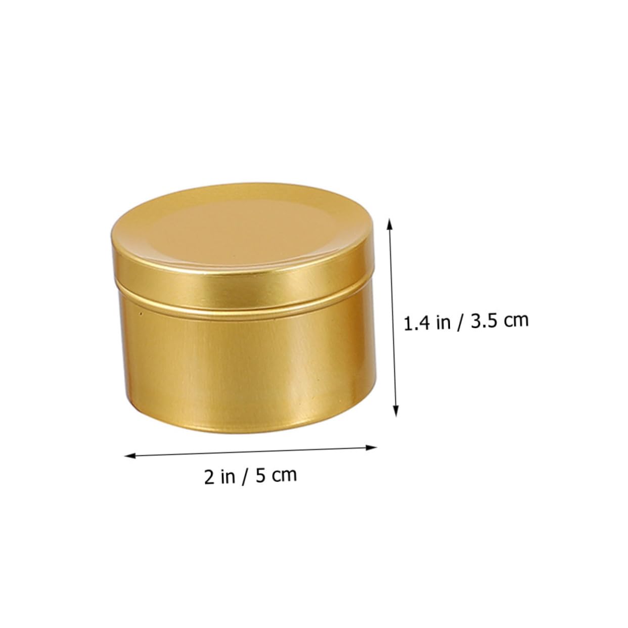 LALAFINA 4pcs Candle Jars Candle Containers for Christmas Crafts and Decorative Practical Aluminum Tins for Home Use