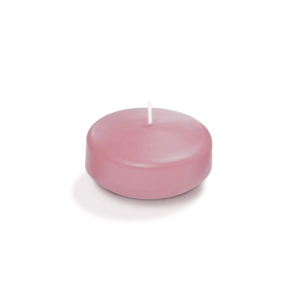 yummi Case of 18 3" Light Rose Floating Candles