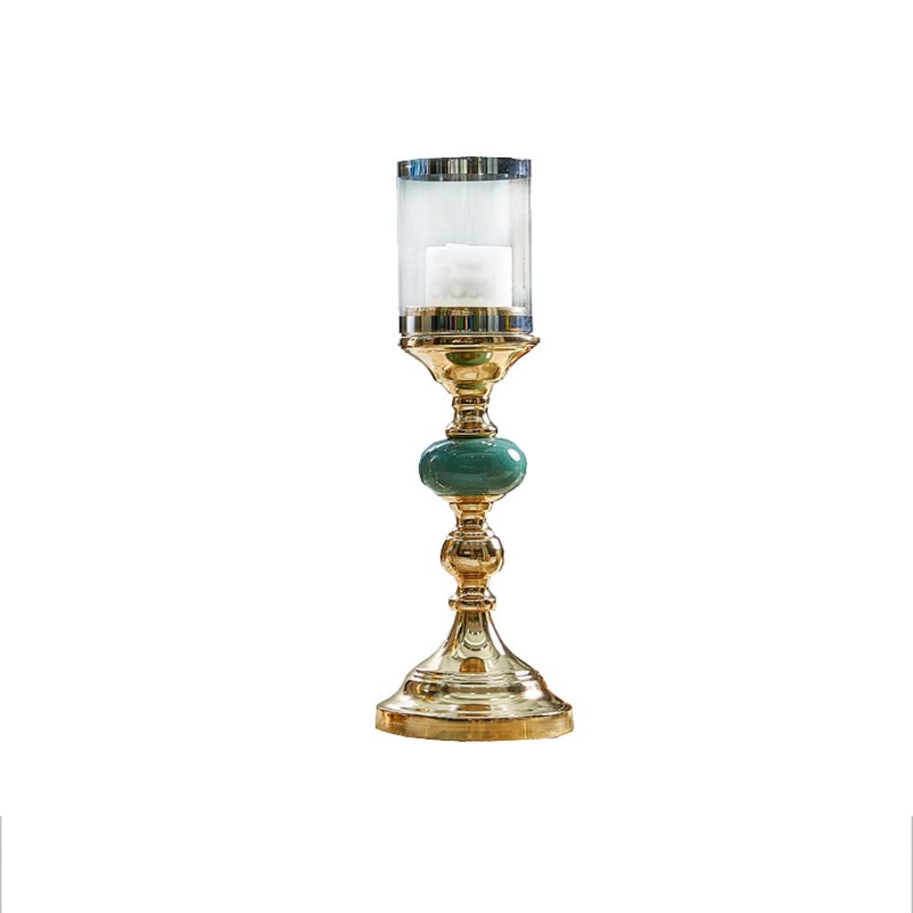 Candlestick Holders Pillar Candle Holder with Glass, Hurricane Candle Holder for Wedding Anniversary Housewarming Party Table Centerpieces Candle Holders (Size : B)