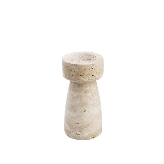 YUHUAWF Candle Holderss Retro Stone Aromatherapy Candle Holder Desktop Decoration Light Luxury Candlestick Decorative Candlestick(Small)