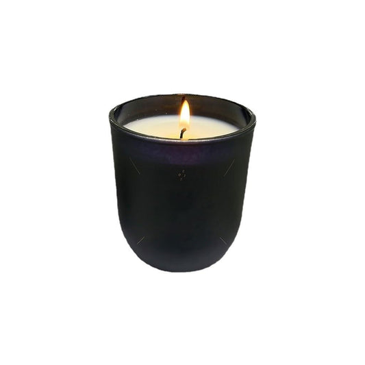 NEKCOCO Candlestick Holder Glass Cup Aromatherapy Candle U-Shaped Frosted Glass Cup Bedroom Essential Oil Aromatherapy Candle Candle Holders
