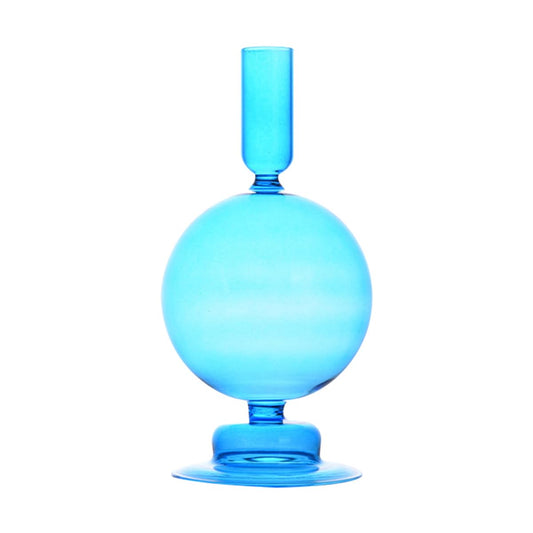 Ayuduots Glass Candlestick Holders, Elegant Glass Taper Candle Holder Centerpieces for Home Ornaments Wedding Party Decorations