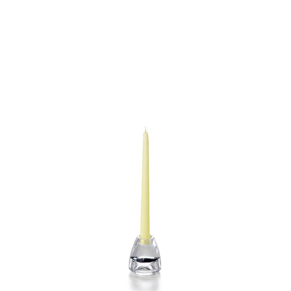 yummi Buttercup Yellow Taper Candles -10 inch - 12 per Pack