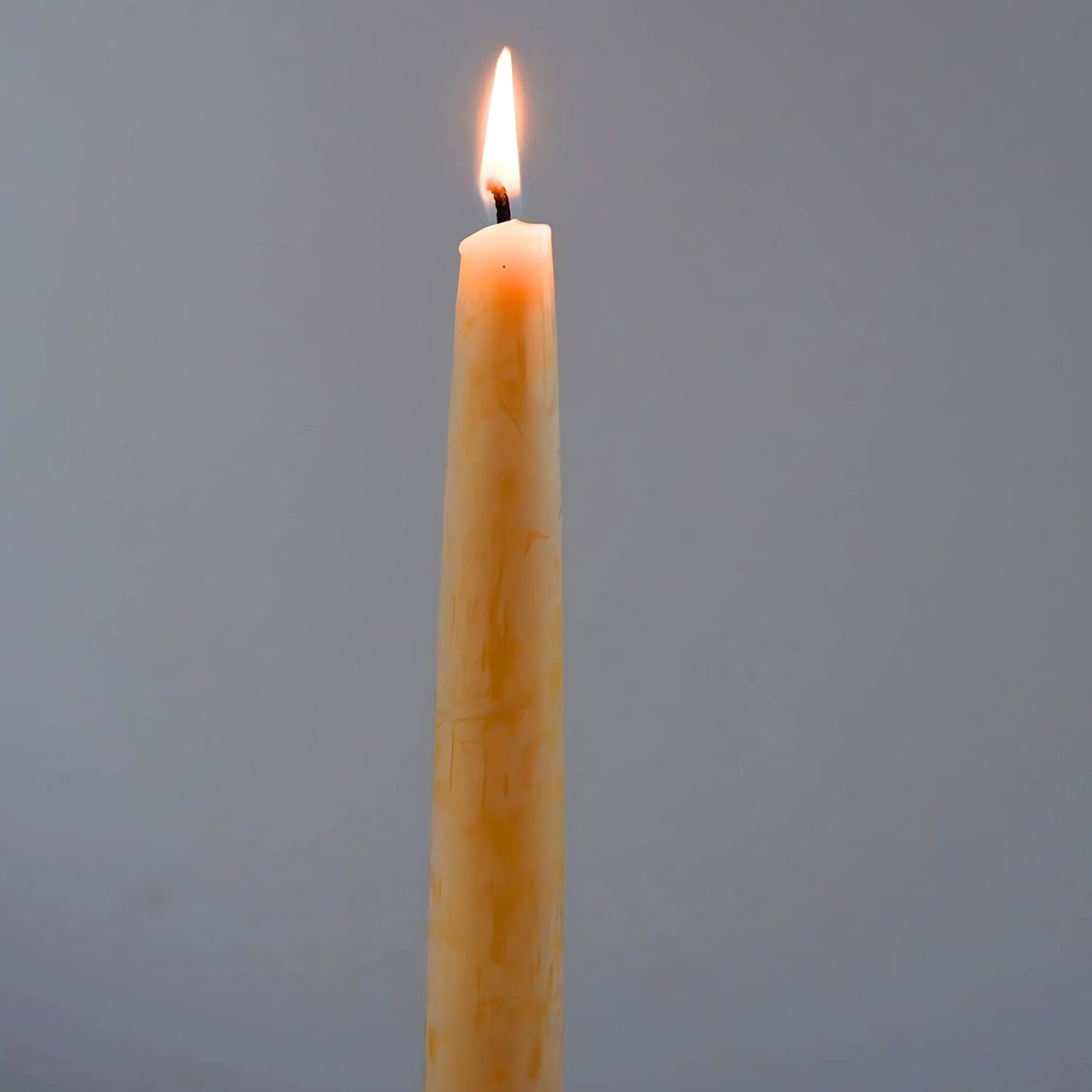 Candlestock Beeswax Taper Candles – Standard 7/8" Diameter, Pure 100% Natural USA Beeswax, Cotton Wick, Dripless, Long-Burning, Handmade in Woodstock, NY- 10 Inches - 2 Pairs (4 Candles) - Natural