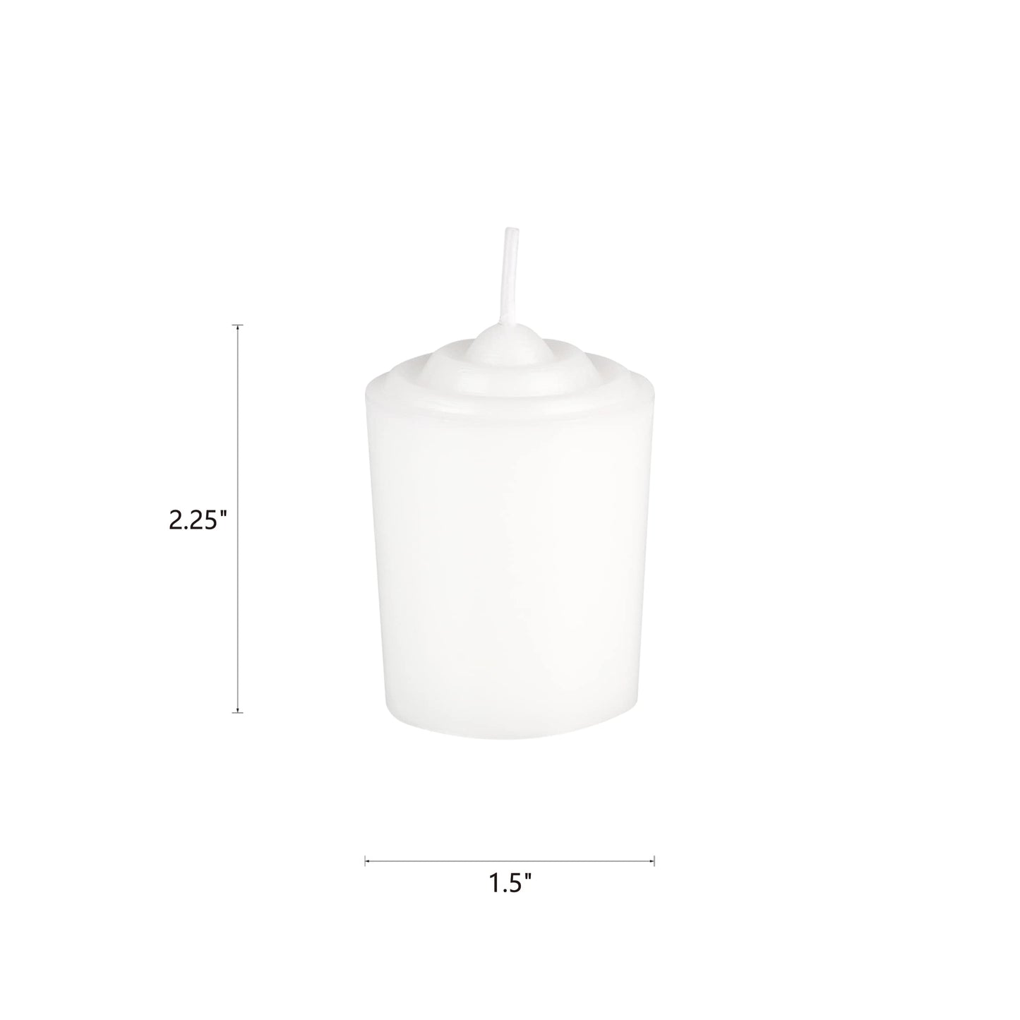 Mega Candles 12 pcs Unscented White Votive Candles, Hand Poured Wax Candle 15 Hours 1.5 Inch x 2.25 Inch, Home Décor, Wedding Receptions, Centerpieces, Occasions, Events, Festivities, Meditations