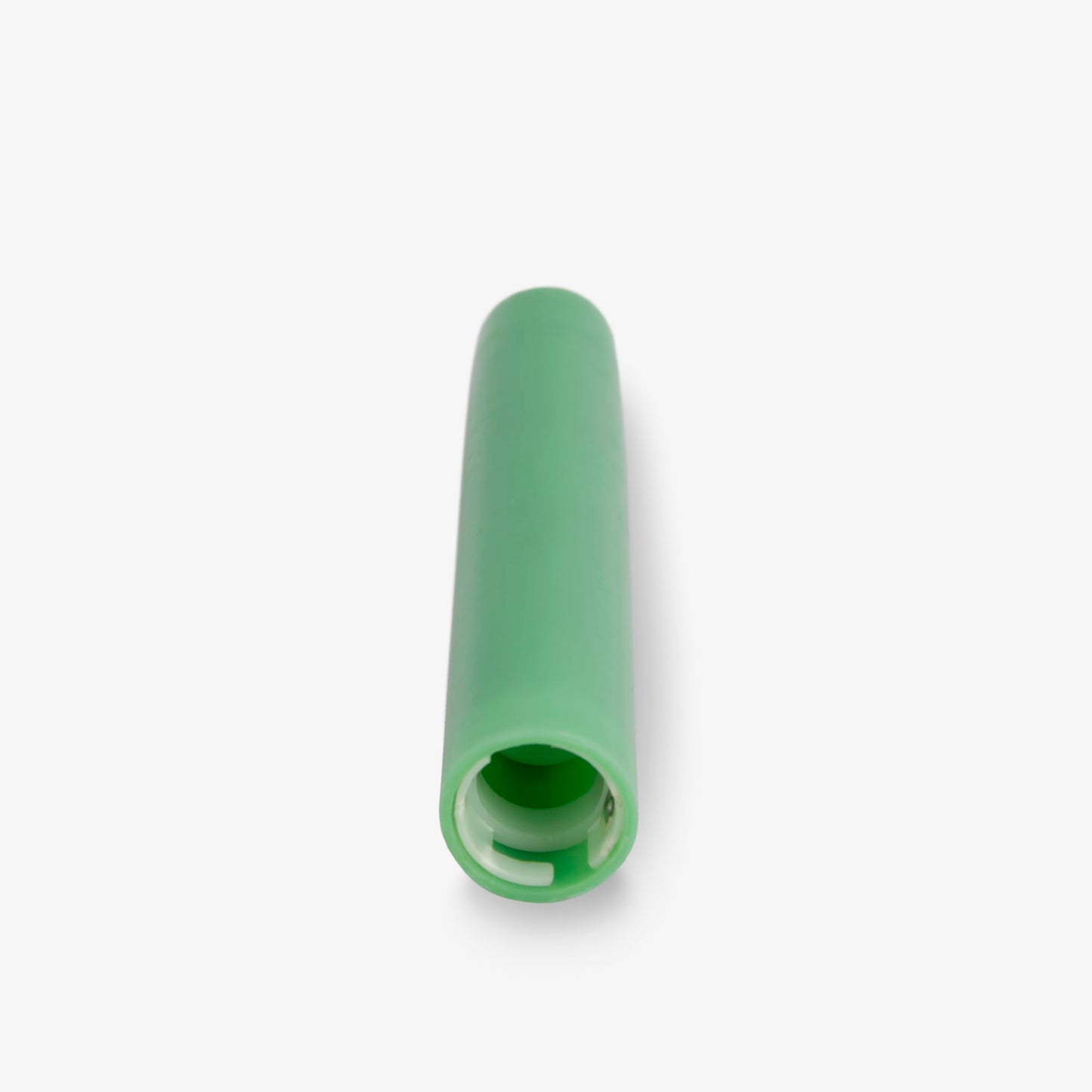 Luminara Set of 2 Flameless Candle Tapers (0.87" x 6.7") Flat Top Real Wax Unscented (Vibrant Green)
