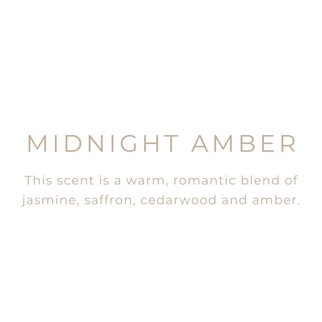 River Birch Candles Midnight Amber Scented Candle | Premium, All-Natural, Non-Toxic, Soy Wax | 8 oz. Silver Travel Tin | Cozy Relaxing Gifts for Home