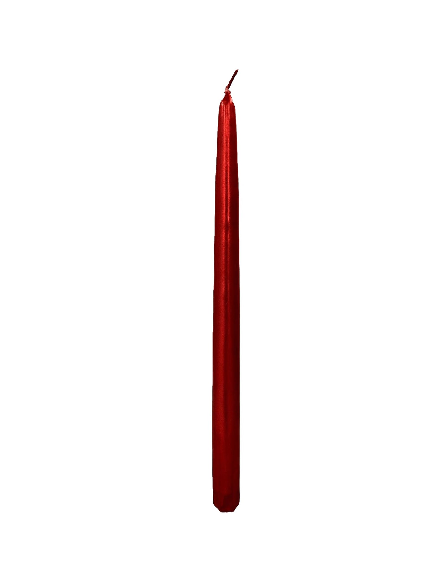 D'light Online Premium Quality 12" Metallics Taper Candles - Unscented, Dripless and Smokeless for Christmas Decor, Holiday Dinners and Festive Parties - Set of 12 (12 Inch, Lustrious Metallics)