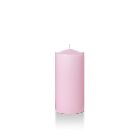 yummi Case of 12 3" x 6" Blush Round Pillar Candles