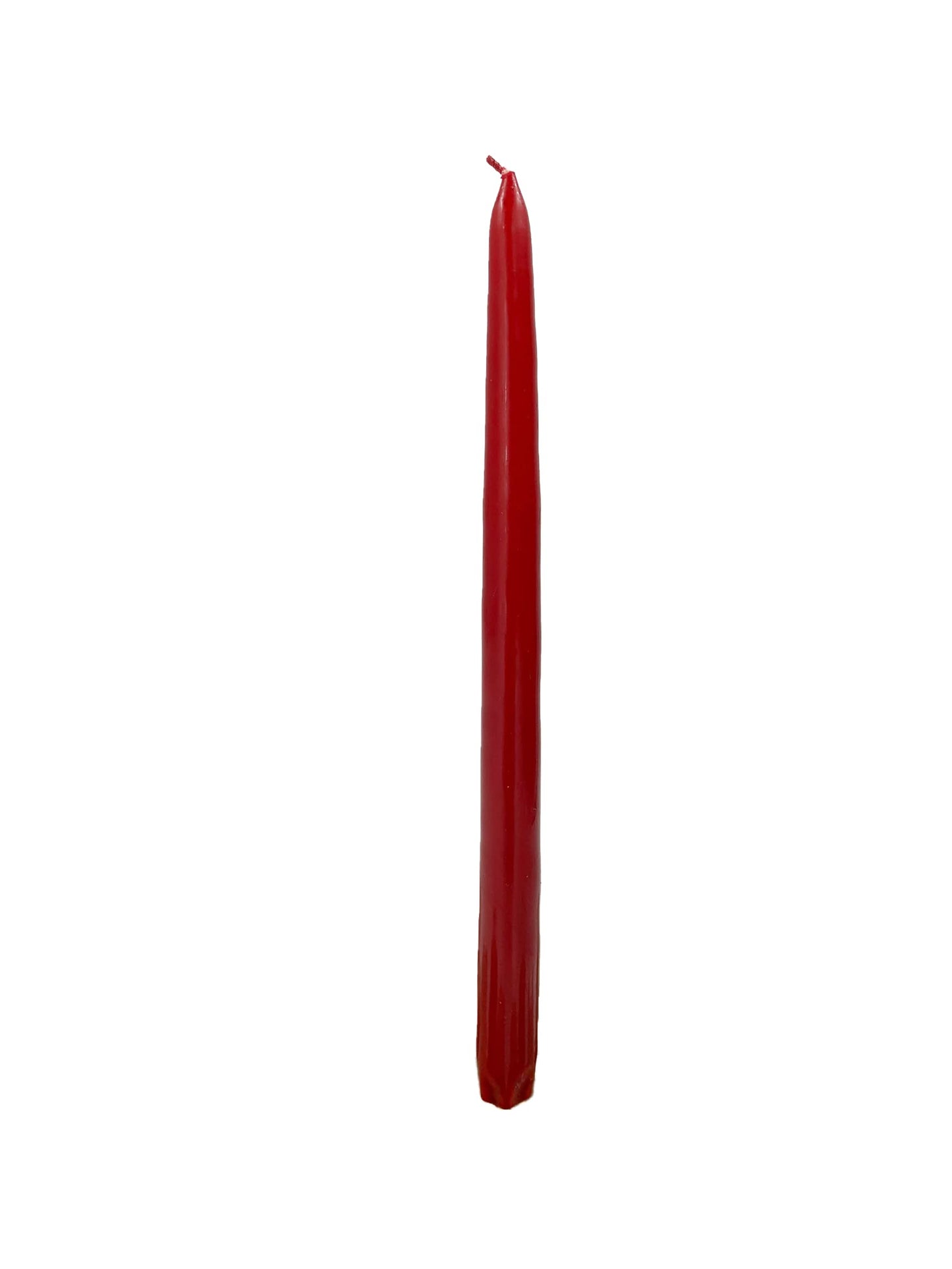 D'light Online Elegant 10" Unscented Pomegranate Red Taper Candles, Premium Quality Hand-Dipped Tapered Candles, Dripless and Smokeless - Set of 12 Individually Wrapped (10 Inch, Pomegranate)