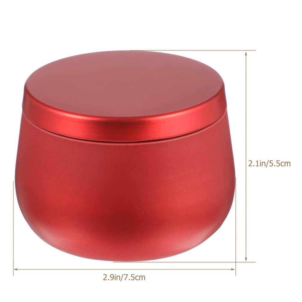 Beavorty 6pcs Decorative Tinplate Candle Cups Sealed Aromatherapy Holders for Home Decor and Crafting