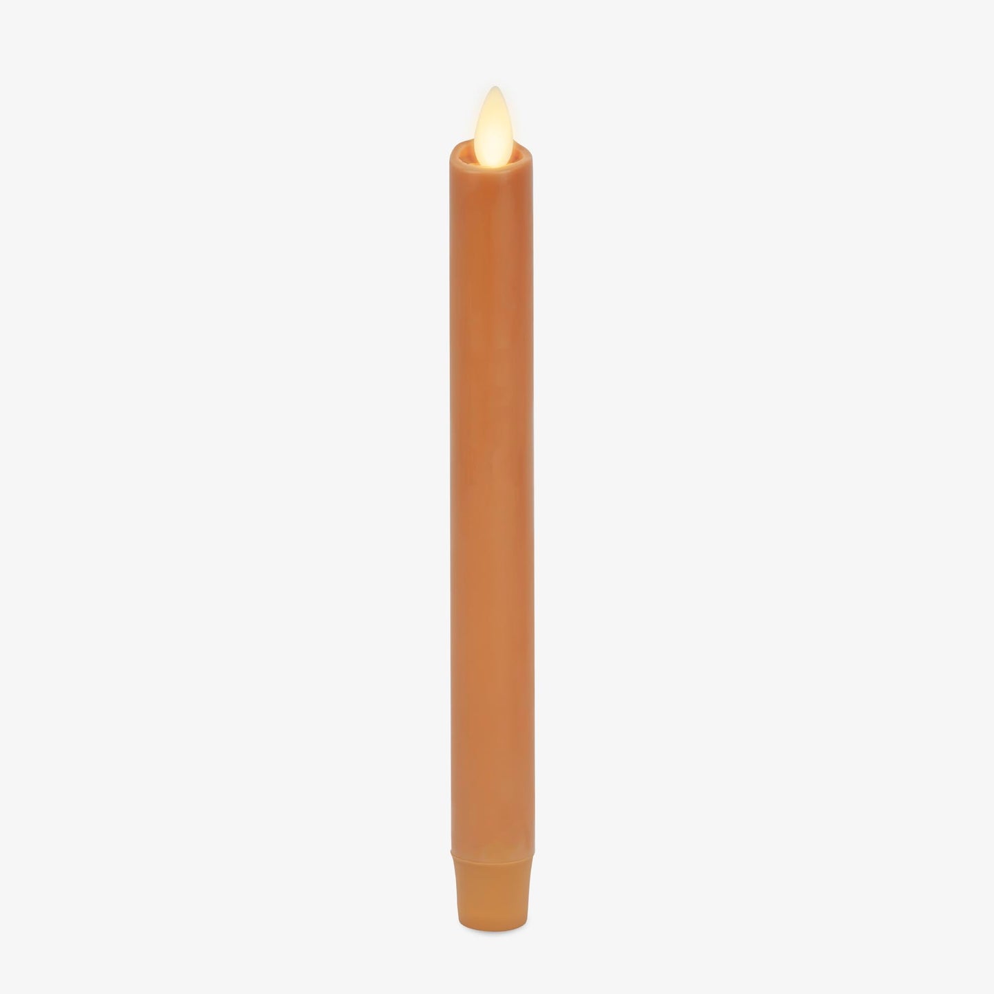 Luminara - Flameless Battery Operated Taper Candle - Sunlit Honey - Pack of 1-1x9.5 - LED Flickering Flame - Realistic Safe for Home Kids and Pets
